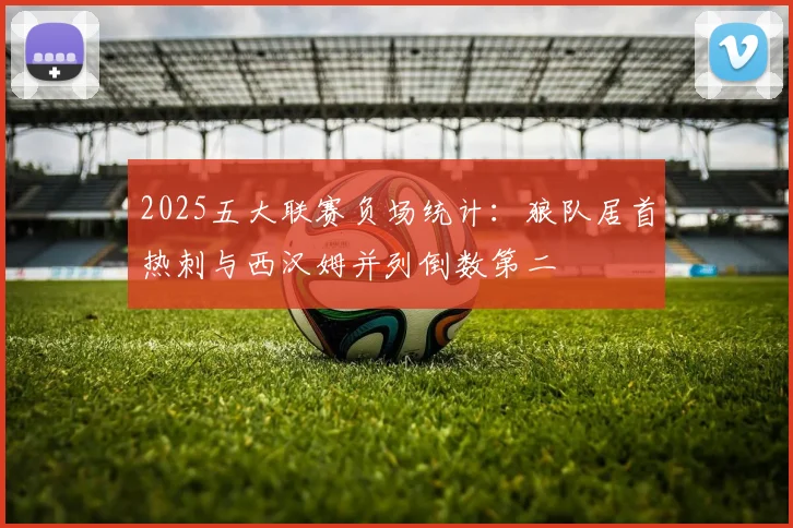 2025五大联赛负场统计：狼队居首热刺与西汉姆并列倒数第二